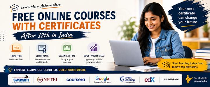 Free Online Courses with Certificates After 12th