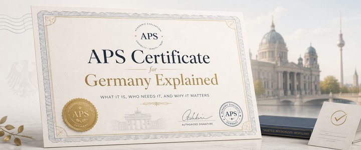 APS Certificate for Germany Explained: Requirements, Fees, Documents and Application Process