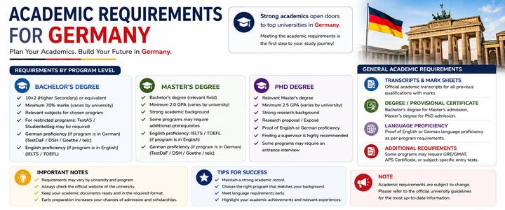 Academic Requirements for Germany: Bachelor’s, Master’s and PhD Eligibility Guide