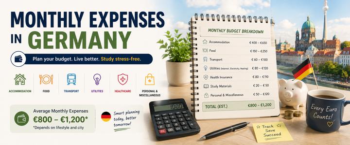Monthly Expenses in Germany for International Students