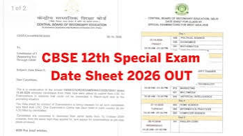 CBSE Datesheet 2027 for West Asian Countries Released; Class 12 Admit Card Due Today