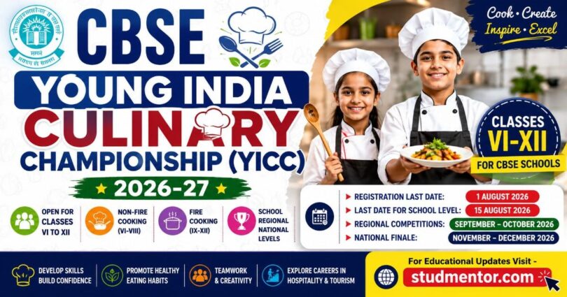 CBSE Young India Culinary Championship 2026-27 Webinar Announced for Participating Schools