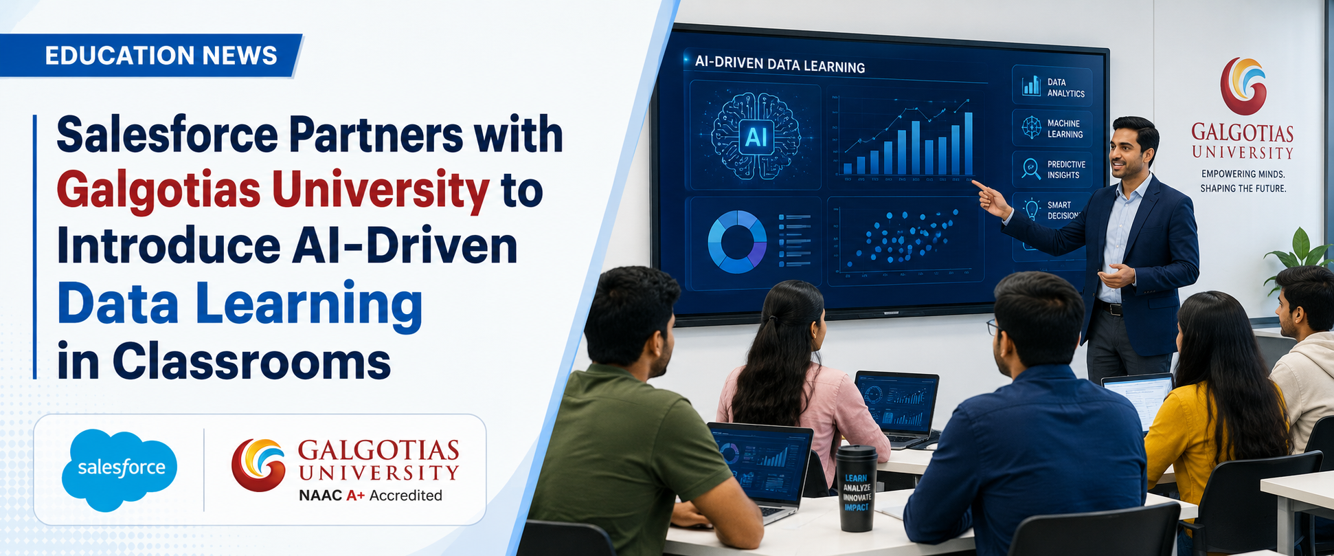 Salesforce Partners with Galgotias University to Introduce AI-Driven Data Learning in Classrooms