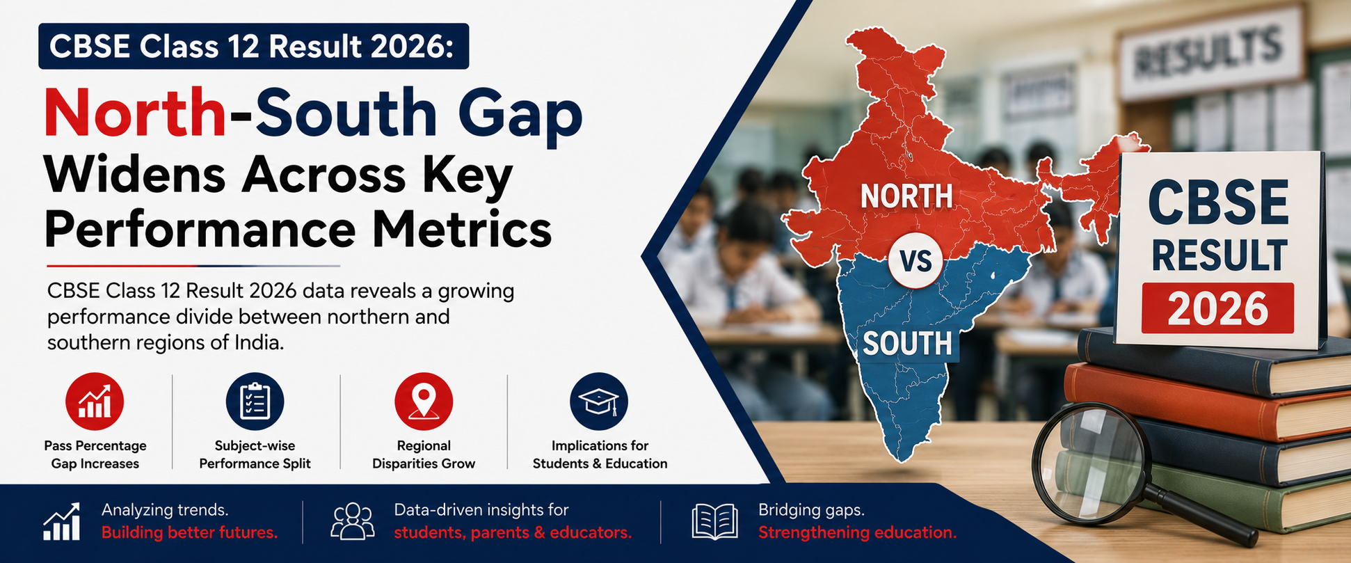 CBSE Class 12 Result 2026: North-South Gap Widens Across Key Performance Metrics