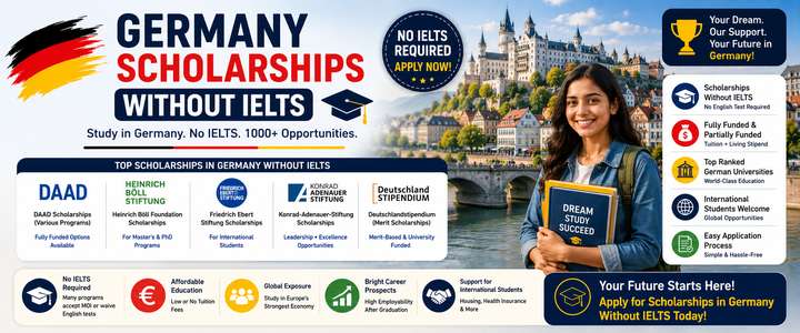 Germany Scholarships Without IELTS: Funding Options, Eligibility, and Language Alternatives