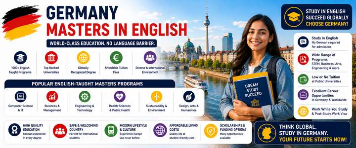 Germany Masters in English: Universities, Courses, Fees and Admission Requirements